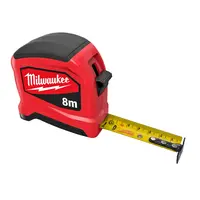 Противоударна гумирана ролетка Milwaukee  8 м, Slim Gen 2