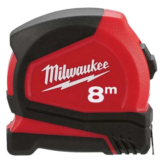 Противоударна гумирана ролетка Milwaukee  8 м, Pro compact C8/25