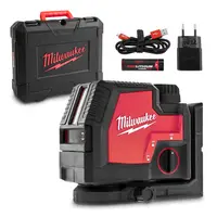Линеен лазерен нивелир Milwaukee с 2 лъча  3 Ah, 30 м, 100 м, 0.3 мм/м, L4 CLL-301C