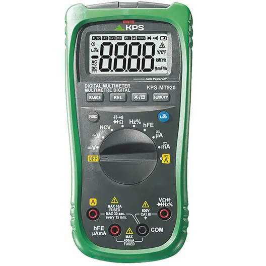 Дигитален мултицет KPS  с LCD дисплей, CAT III 600V, MT920