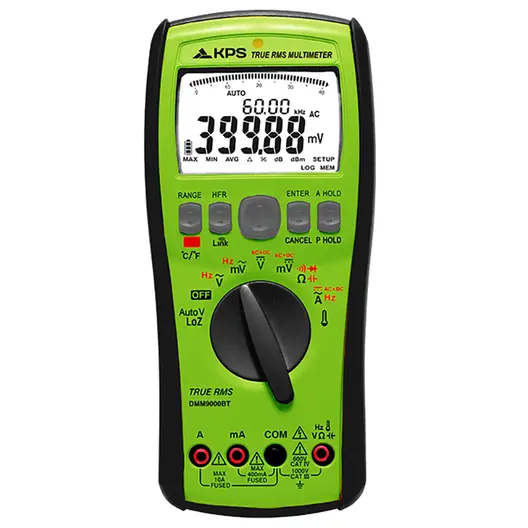Дигитален мултицет KPS  с LCD дисплей, CAT IV 600V/CAT III 1000V, DMM9000BT