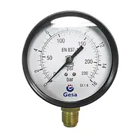 Радиален манометър за въздух Gesa сух  ф 100 мм, 0-16 bar, M0201