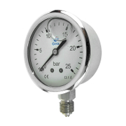 Радиален манометър за въздух Gesa глицеринов  ф 63 мм, 0-25 bar, М0301 - product - 033 PNT 915