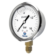 Радиален манометър за въздух Gesa глицеринов  ф 100 мм, 0-400 bar, М0301 - product - 033 PNT 934