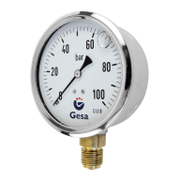 Радиален манометър за въздух Gesa глицеринов  ф 100 мм, 0-16 bar, М0302 - product - 033 PNT1197