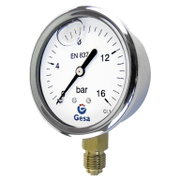 Радиален манометър за въздух Gesa глицеринов  ф 63 мм, 0-100 bar, M0301 - product - 033 PNT1447