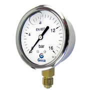 Радиален манометър за въздух Gesa глицеринов  ф 63 мм, 0-160 bar, M0301 - product - 033 PNT1455