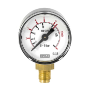 Радиален манометър за кислород Oxyturbo изходящ изходящ ф 50 мм, 0-6 bar, Mini - product - 033 RDK 892