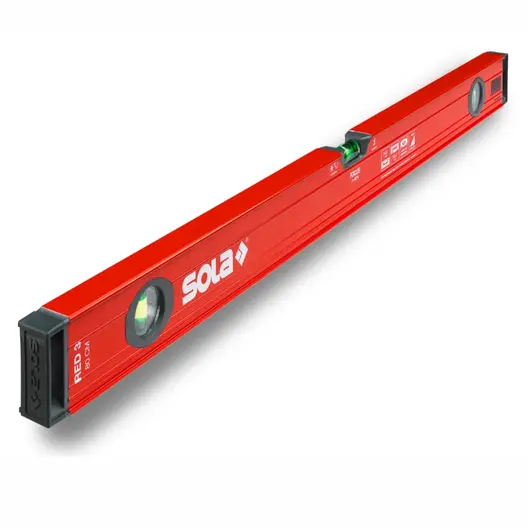 Нивелир алуминиев кутия Sola Box Level  800 мм, 0.3 мм/м, RED 3 80
