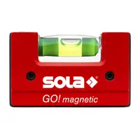 Нивелир мини Sola пластмасов с магнит и клипс  75 мм, 0.75 мм/м, Go! magnetic
