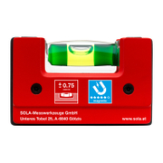 Нивелир мини Sola пластмасов с магнит  68 мм, 0.75 мм/м, Go! magnetic - product - 033 SOL1293