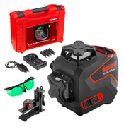 Линеен лазерен нивелир Sola с 3 лъча  2 батерии и зарядно, 30 м, 80 м, 0.3 мм/м, Plano 3D Green Professional - product - 033 SOL1520