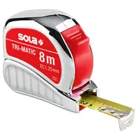 Ролетка с хромиран корпус Sola  8 м, Tri-Matic TM 8