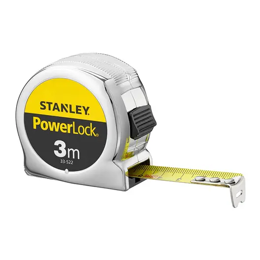 Ролетка с хромиран корпус Stanley  3 м, 1-33-522