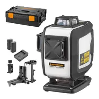 Линеен лазерен нивелир Laserliner 4D  с 2 батерии и зарядно, 7.4 V, 2.6 Ah, 60 м, 0.15 мм/м, PrecisionPlane-Laser 4G Pro
