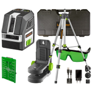 Линеен лазерен нивелир Laserliner с 2 лъча с тринога  20 м, 40 м, 0.3 мм/м, PocketCross-Laser 2G Set - product - 033 VVI1776