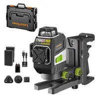 Линеен лазерен нивелир Laserliner 3D  с 2 батерии и зарядно, 7.4 V, 2.6 Ah, 50 м, 60 м, 0.2 мм/м, MasterPlane-Laser 3G Pro