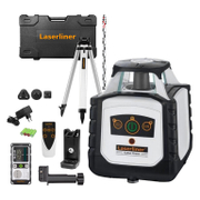 Ротационен лазерен нивелир Laserliner с приемник и тринога  с 4 батерии и зарядно, 200 м, 0.15 мм/м, Cubus G 210 S - product - 033 VVI1794