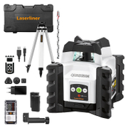 Ротационен лазерен нивелир Laserliner с приемник и тринога  с 2 батерии и зарядно, 7.4 V, 2.6 Ah, 200 м, 0.15 мм/м, Quadrum Compact G 210S - product - 033 VVI1796
