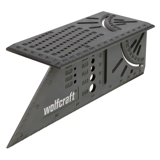 Шаблон за измерване на ъгли Wolfcraft за триизмерни детайли  0-90 °