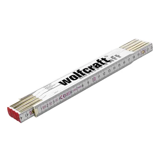 Дървен сгъваем метър Wolfcraft  2 м