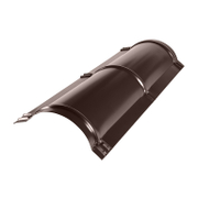 Капак за било Bravo овален метален  0.4x2000 мм, кафяв, 8017, Bel Profile Economy - product - 034 BRH 771