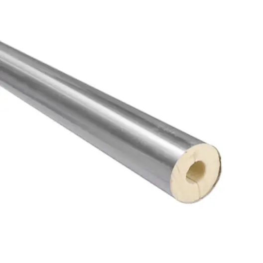 Каменна вата Chemical Products за тръби с алуминиево фолио  ф 108х30 мм мм, 1 м, 3 1/2 ", ISOLShell