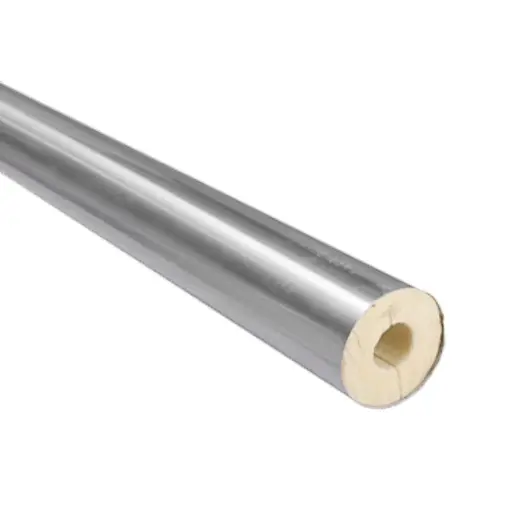 Каменна вата Chemical Products за тръби с алуминиево фолио  ф 27х30 мм, 1 м, 3/4 ", ISOLShell