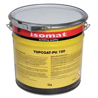 Течна хидроизолационна мембрана Isomat полиуретанова UV и трафик защитаваща  5 кг, сива, Topcoat-PU 720