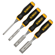 Длето дърводелско DeWALT плоско с пластмасова дръжка комплект 4 бр., 8-25 мм, DWHT0-16063 - product - 036 DWH 229