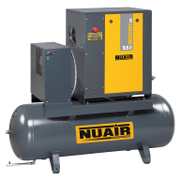 Винтов компресор с ресивър NUAIR с изсушител и ремъчна предавка   7.5 к.с., 270 л, 650 л/мин, 10 bar Mercury Tronic 5.5/10/27 - promo-pack - 140624