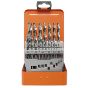 Свредло за метал HSS-G Projahn с цилиндрична опашка  комплект 1-10 мм, 19 бр.  - promo-pack - 143069