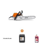 Трион STIHL верижен бензинов   3400 W, 40 см, 3/8 , 1.6 мм MS 362 + Верига STIHL за верижен трион   40 см, 3/8 , 1.6 мм, 60 36 Rapid Hexa + Масло STIHL за вериги на верижни триони   5 л ForestPlus + Масло STIHL двутактово   1 л HP - promo-pack - 143086