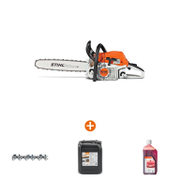Трион STIHL верижен бензинов   3000 W, 40 см, 0.325 , 1.6 мм MS 261 + Верига STIHL за верижен трион   40 см, 0.325 , 1.6 мм, 67 Rapid Super + Масло STIHL за вериги на верижни триони   5 л ForestPlus + Масло STIHL двутактово   1 л HP - promo-pack - 143087