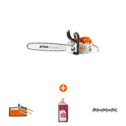 Трион STIHL верижен бензинов   2800 W, 40 см, 0.325 , 1.6 мм MS 291 + Пила STIHL за заточване на вериги на триони комплект 4.8 мм  + Масло STIHL двутактово   1 л HP + Верига STIHL за верижен трион   40 см, 0.325 , 1.6 мм, 67 Rapid Super - promo-pack - 143088