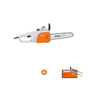Трион STIHL верижен електрически   1400 W, 35 см, 3/8 , 1.1 мм MSE 141 C-Q + Пила STIHL за заточване на вериги на триони комплект 4 мм  - promo-pack - 143097