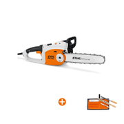 Трион STIHL верижен електрически   2100 W, 35 см, 3/8 , 1.3 мм MSЕ 210 C-ВQ + Пила STIHL за заточване на вериги на триони комплект 4 мм  - promo-pack - 143098
