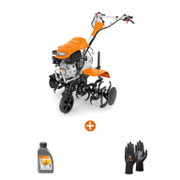 Мотофреза STIHL бензинова   5.2 kW, 7.1 к.с., 252 см3, 1200 мм, 3600 об./мин МН 700 + Масло STIHL четиритактово   0.6 л 10 W-30 + Ръкавици STIHL топени в нитрил полиестерни  размер 11, черни Function SensoTouch - promo-pack - 143140