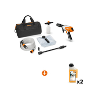 Акумулаторна водоструйка STIHL    без батерия и зарядно, 10.8 V, 230 л/ч, 24 bar RСA 20 + Шампоан STIHL за безчетково миене на автомобили и двигатели   1 л Profi CP 200 - promo-pack - 143148