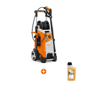 Електрическа водоструйка STIHL    3300 W, 640 л/ч, 180 bar RE 170 Plus + Шампоан STIHL за безчетково миене на автомобили и двигатели   1 л Profi CP 200 - promo-pack - 143195