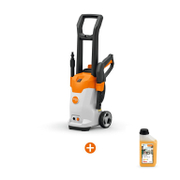 Електрическа водоструйка STIHL    1700 W, 330-430 л/ч, 120 bar RE 80 + Шампоан STIHL за безчетково миене на автомобили и двигатели   1 л Profi CP 200 - promo-pack - 143129