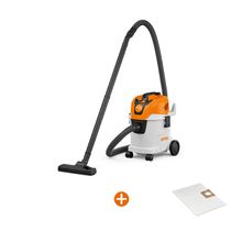 Прахосмукачка STIHL за сухо и мокро почистване   1400 W, 3600 л/мин, 12 л SE 33 + Торбичка STIHL филтърна за прахосмукачка   хартия, SE 33 