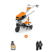 Мотофреза STIHL бензинова   4.4 kW, 6 к.с., 212 см3, 780 мм, 3600 об./мин MН 600 + Масло STIHL четиритактово   0.6 л 10 W-30 + Ръкавици STIHL топени в нитрил полиестерни  размер 11, черни Function SensoTouch - promo-pack - 143139
