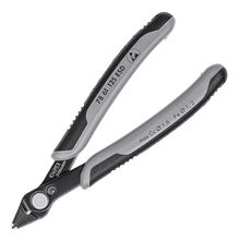 Клещи Knipex резачки странични за електроника  125 мм, с отваряща пружина Super Knips ESD