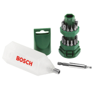 Комплект битове Bosch PH/PZ/TX/SB с магнитен държач   1/4, 25 бр. Big Bit - promo-pack - 145615