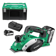 Ренде HiKOKI - Hitachi акумулаторно   с 2 батерии и зарядно, 18 V, 5 Ah, 82 мм, 0-2 мм P18DSL - promo-pack - 145722
