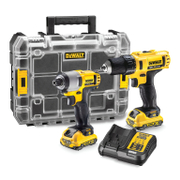 Комплект акумулаторни инструменти DeWALT    с 2 батерии и зарядно, DCD710, DCF815, 12 V, 2 Ah DCK211D2T - promo-pack - 146078