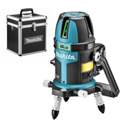 Линеен лазерен нивелир Makita с 3 лъча   без батерия и зарядно, 12 V, 20 м, 0.1 мм/м SK209GDZ - promo-pack - 146006