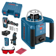 Ротационен лазерен нивелир Bosch с приемник   60 м, 300 м, 0.1 мм/м GRL 300 HV - promo-pack - 146307