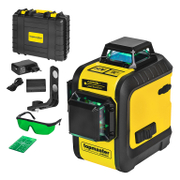 Линеен лазерен нивелир Topmaster 3D   с 1 батерия и зарядно, 30 м, 0.2 мм/м  - promo-pack - 146335